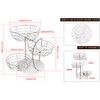 Livabber Fruit Basket Bowl with Banana Hanger, Metal Fruit Vegetable