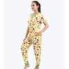 DREAMHALO Women's Pajamas Set-Viscose Made from Bamboo, Short Sleeve Sleepwear