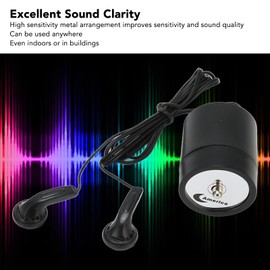 Microphone Amplifier System, Highly Sensitive Interception Through Wall Contact Sound Amplifier Multifunctional Clear Sound Audio Ear Hearing Aid Wall Microphone for Pipe Side Leak