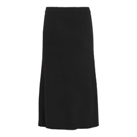 Vila Female Midi Skirt Knitted, black