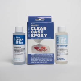 Alumilite Amazing Clear Cast [0.5 gal A + 0.5 gal B(1 Gallon) 2 Part Liquid Kit] High-Gloss Plastic Finish | Multi-Purpose Epoxy Resin for Casting & Coating Countertop, Wood Crafts & Encapsulation Art
