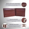 RFID Wallet - Contactless Card Protection - Shiny Brown Genuine