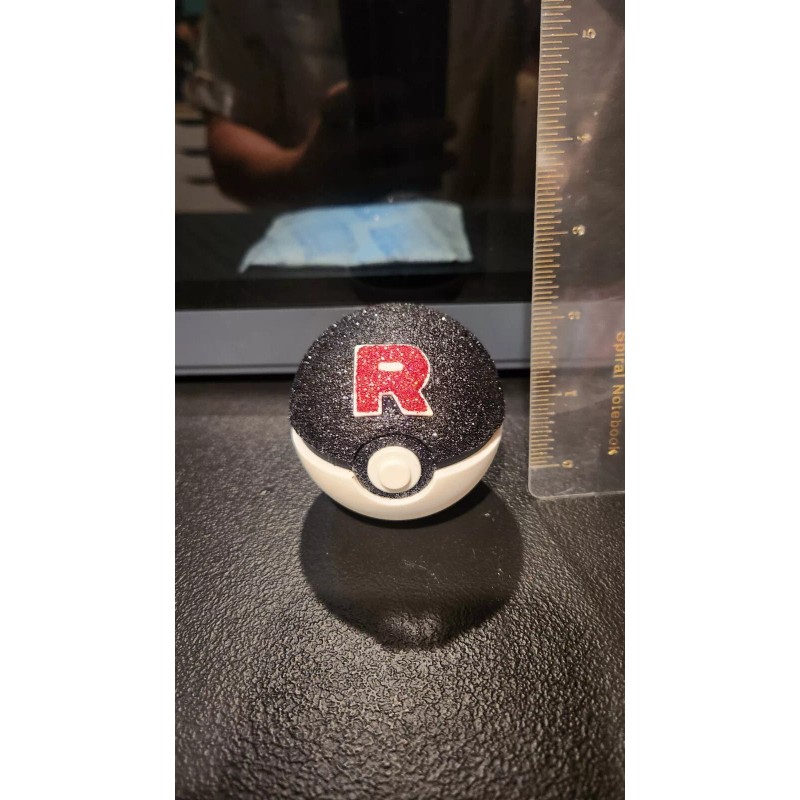Team Rocket Pokeball 3D Printed custom Diamond
