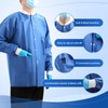 JMU 50 Pack Disposable Lab Jackets Medium, SMS Disposable Medical