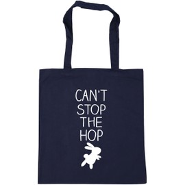 Hippowarehouse Can't Stop The Hop - Easter Tote Shopping Gym Beach Bag 42cm x38cm, 10 litres