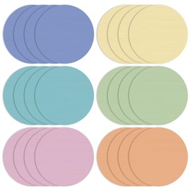 Newtay 24 Pack Dry Erase Dots Circles Colorful 10 Inch Removable White Board Marker Wall Sticker Decals Painted Wood Design Spots Set for Classroom Teachers Students Tables Desk (Morandi Color)