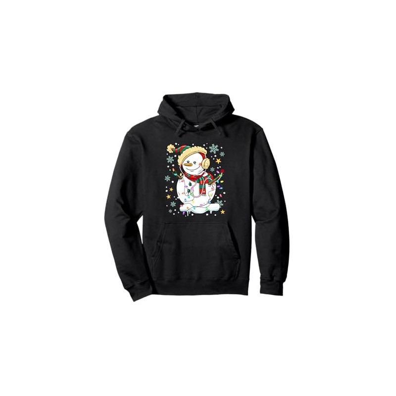 Snowman Nurse Christmas Snowman Lights Xmas Scrub Men Women Pullover