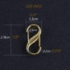 [FUSSED] 5pcs Adjustable Metal Buckle Chain Strap Bag Shorten Metal