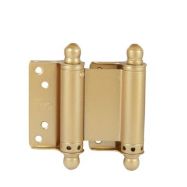 Lock 11BR Juego de bisagras doble acción latón brillante 3", 2 piezas