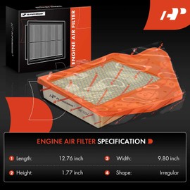 A-Premium 2-PC Engine & Cabin Air Filter with Activated Carbon Compatible with Dodge Grand Caravan 2011-2020 & Chrysler Town & Country 2011-2016 & Volkswagen Routan 2011-2014 & Ram C/V 2012-2015