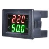 Generator Dual Display LED Digital AC Voltmeter Frequency Meter Test