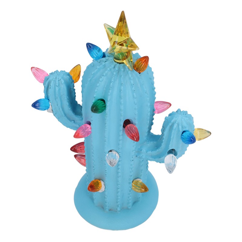 Cactus Figurine Resin Home Decor Plant Cactus Christmas Tree with