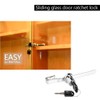 Sissinda Sliding Glass Door Ratchet Lock Display Case Lock with