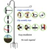Garden Flag Stand and Shepherd Hook,48 Inch Garden Flag Pole