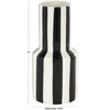Deco 79 Ceramic Decorative Vase Round Centerpiece Vase with Black