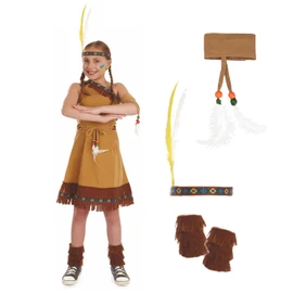 Fun Shack Child Indian Girl Costume - AGE 10 - 12 YRS (XL)