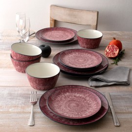 Noritake ColorKraft Essence Garnet 12-Piece Set in Red