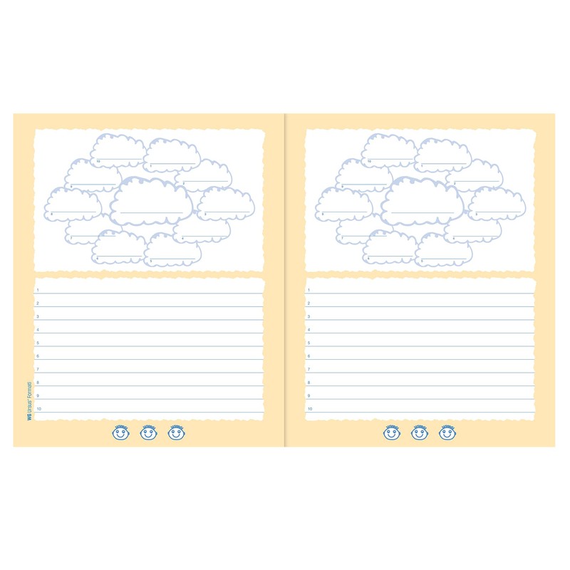 Formati Wolkenheft W.6 Quart 20 Sheets Cloud Fields + 10