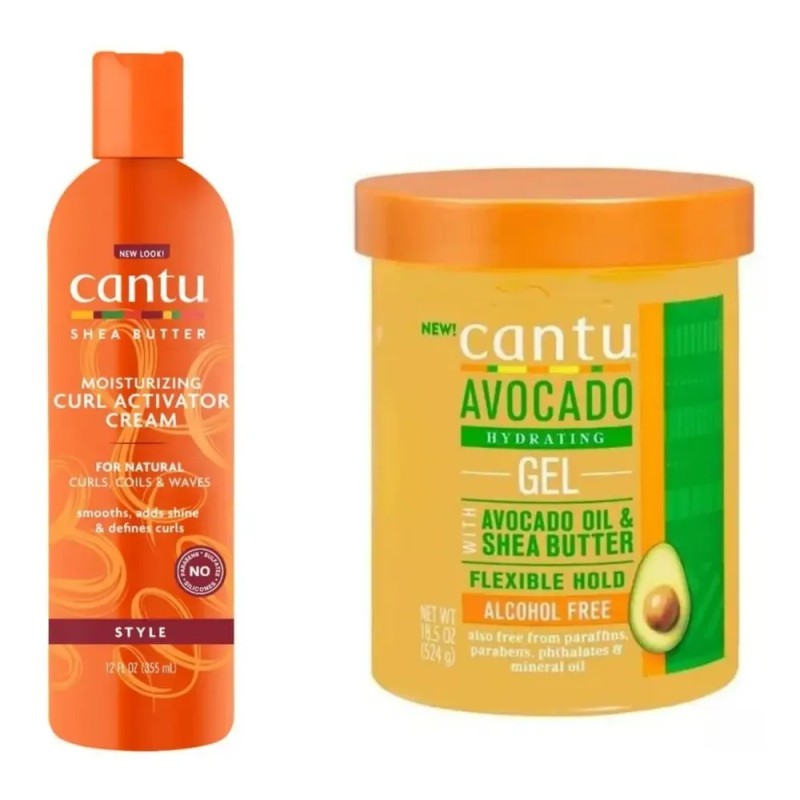 Cantu 2 Pack Activador De Rizos Y Gel De Aguacate