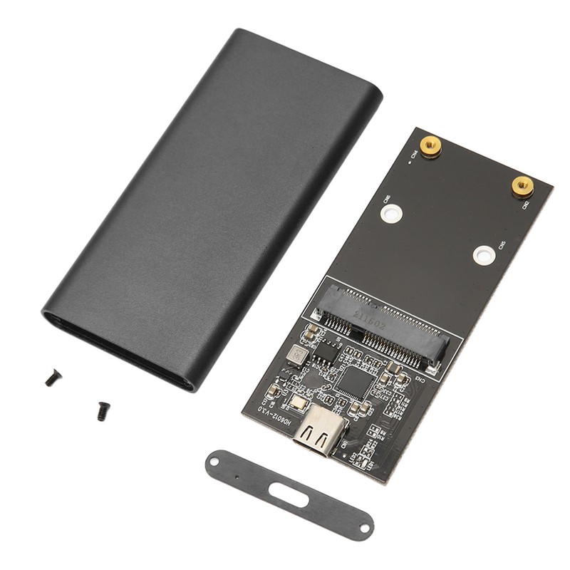 Tyep C to MSATA Enclosure Aluminum Alloy USB3.1 Gen2 Type