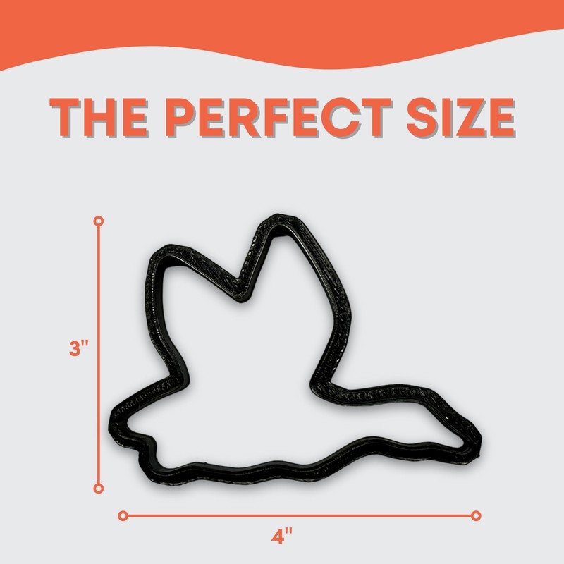 Flying Duck Cookie Cutter with Easy to Push Design (4