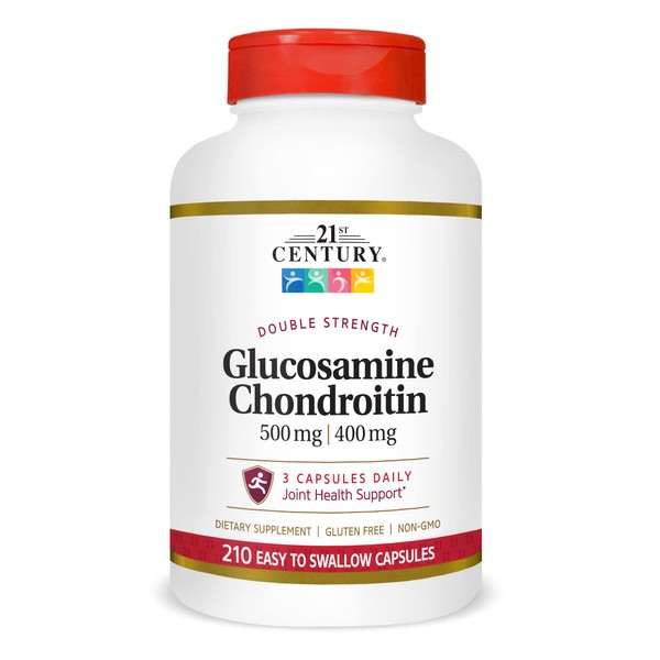 21st Century Glucosamine Chondroitin 500/400mg - Double Strength, cp 210 Count