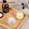 Glass Jars with Lids,Eco-Friendly Cosmetic Containers with Airtight Black Lids