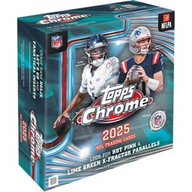 2025 Topps - Fútbol Chapado en Cromo - Sellado de Fábrica - Mega Box