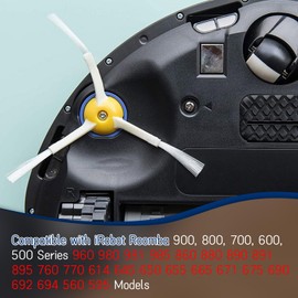 AUGHOA 8 Pack Side Brush Replacement for IRobot Roomba 600 700 800 900 Series 694 675 671 860 960 980 770 614 650 665 690 761 780 790 870 877 880 890 891 895 805 985 Models