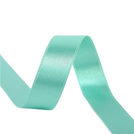 PST C106 Double Sided Satin Ribbon 25 m Reel 15 mm Sea Green
