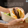 Nationwide Paper Takeaway Bagasse Sugarcane Burger Box (50)