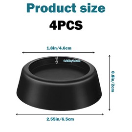 4 PCS Anti Vibration Pads for Washing Machines – Shock Absorbing Rubber Feet for Washer & Dryer | Noise Reduction, Non-Slip & Floor Protection | Universal Fit for Home Appliances & Heavy Machines