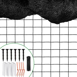 DQS Bird Netting for Garden Protection - 25x100ft Heavy Duty Poultry Netting, 2.4' Mesh, Ideal for Chicken Coops, Fruit Trees, Vegetables & More