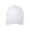 MAJA | Gorra Snapback Blanca con Logo, Ajustable