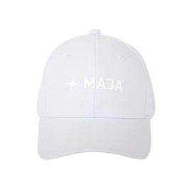 MAJA | Gorra Snapback Blanca con Logo, Ajustable