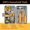Compact Homeowner Tool Set 24 Pieces Tool Kit For Home