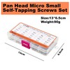 1000Pcs Mini Screw kit M1 M1.2 M1.4 M1.7 Phillips pan