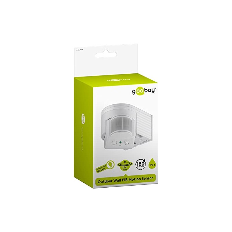 Goobay 96001 Infrared Motion Sensor, white, 95175