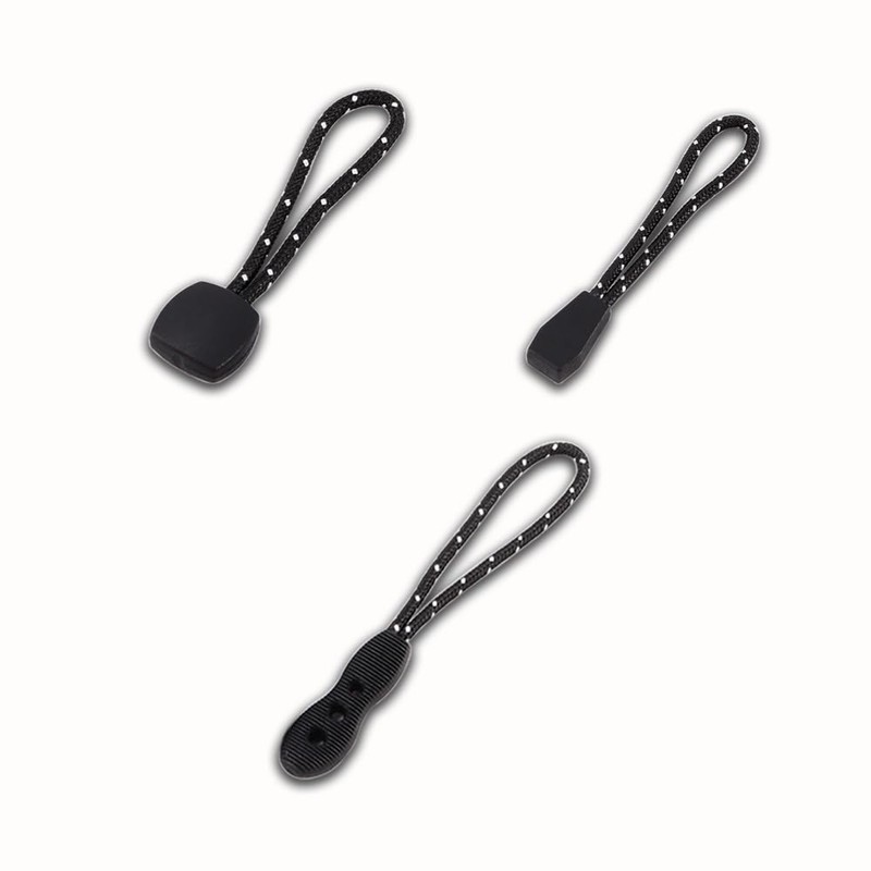 HOLDALL 70 Pack Zipper Pull Replacement, 7 Styles Paracord Zipper