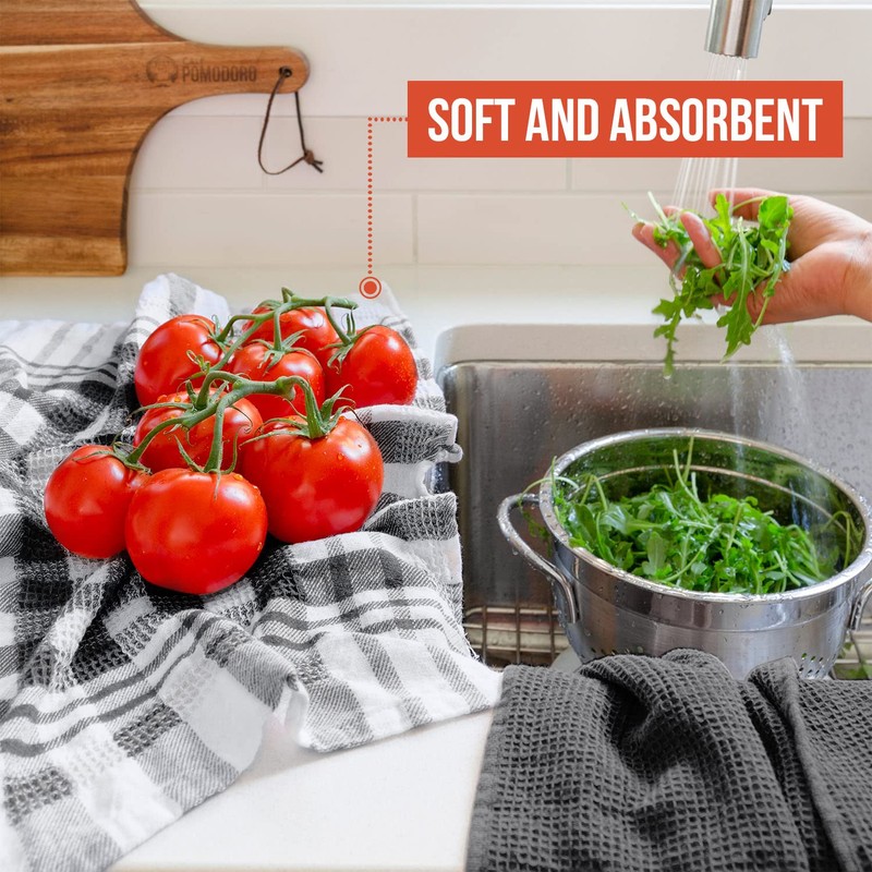 Chef Pomodoro Tea Towels - Cotton Tea Towels - Kitchen