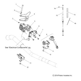 Polaris Snowmobile Heater with Hi Lo Lever, Genuine OEM Part 2010424, Qty 1
