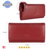Mou Meraki Women RFID Blocking Genuine Leather Bifold Wallet-Clutch For