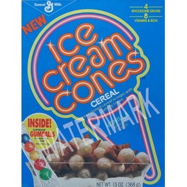 Ice Cream Cones Vintage Cereal Box High Quality Metal Fridge Magnet 3x4 7634