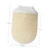 TOVINANNA 6pc Natural Loofah Bath Set Exfoliating Gloves Lotion Applicator