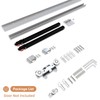 JUBEST 42" Concealed Barn Door Hardware Kit with Soft Close