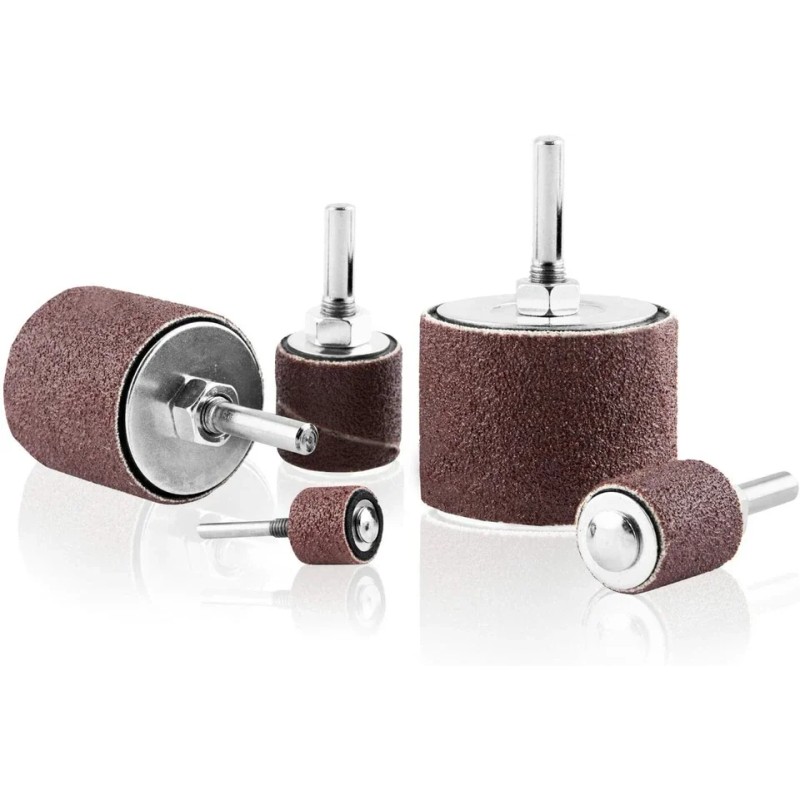 USA Local Stock-25PCS Sanding Drum Set W Box P80/120# Aluminum