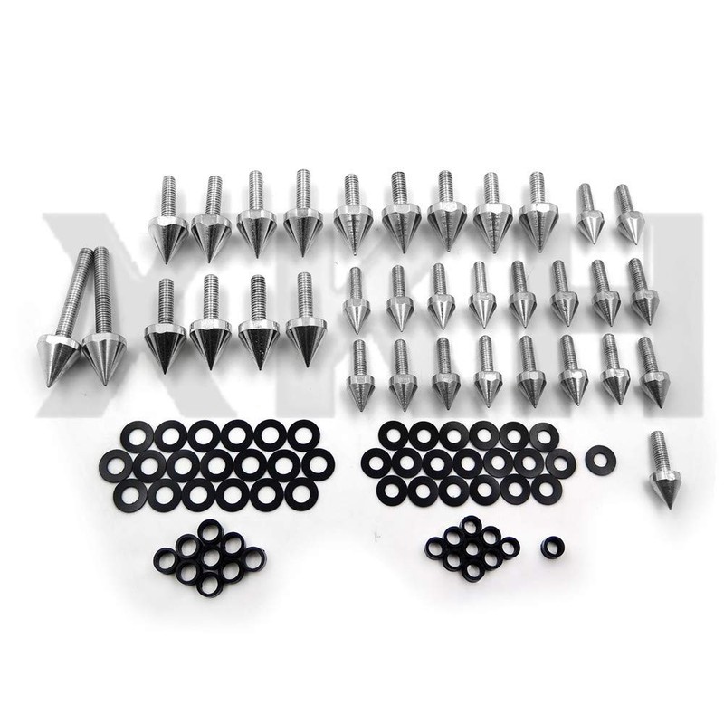 XKH- Aluminum Fairing Bolt Kit Body Compatible with 1999-2007 Suzuki