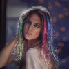 Rhappq 5pz Pinzas Pelo Con Luz Fibra Luminosa Accesorios De