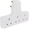 Plug Adapter,3 Way Plug Adapter UK Multi Plug Adaptor,Surge Protector