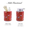 Bico Red Spring Bird Ceramic 12oz Soap Dispenser with Removable